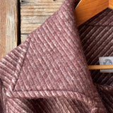 Bordo toņa 100% vilnas ziemas halāts/pusmētelis bez oderes M