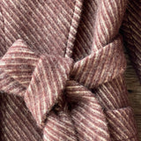 Bordo toņa 100% vilnas ziemas halāts/pusmētelis bez oderes M