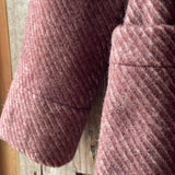 Bordo toņa 100% vilnas ziemas halāts/pusmētelis bez oderes M