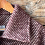 Bordo toņa 100% vilnas ziemas halāts/pusmētelis bez oderes M