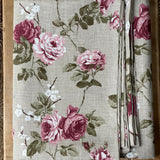 Lina galdauts ar vintage stila rožu dizainu, dažādi izmēri