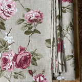 Lina galdauts ar vintage stila rožu dizainu, dažādi izmēri