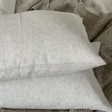 PIENA BALTAS / DABĪGI PELĒKAS VIDĒJI PLATAS (~2.25mm) SVĪTRIŅAS| Klasiskais palags no mīkstināta 100% lina | Dažādi izmēri
