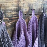 Lavandu violets mīkstināta lina/kokvilnas vafeļauduma dvielis, dažādi izmēri